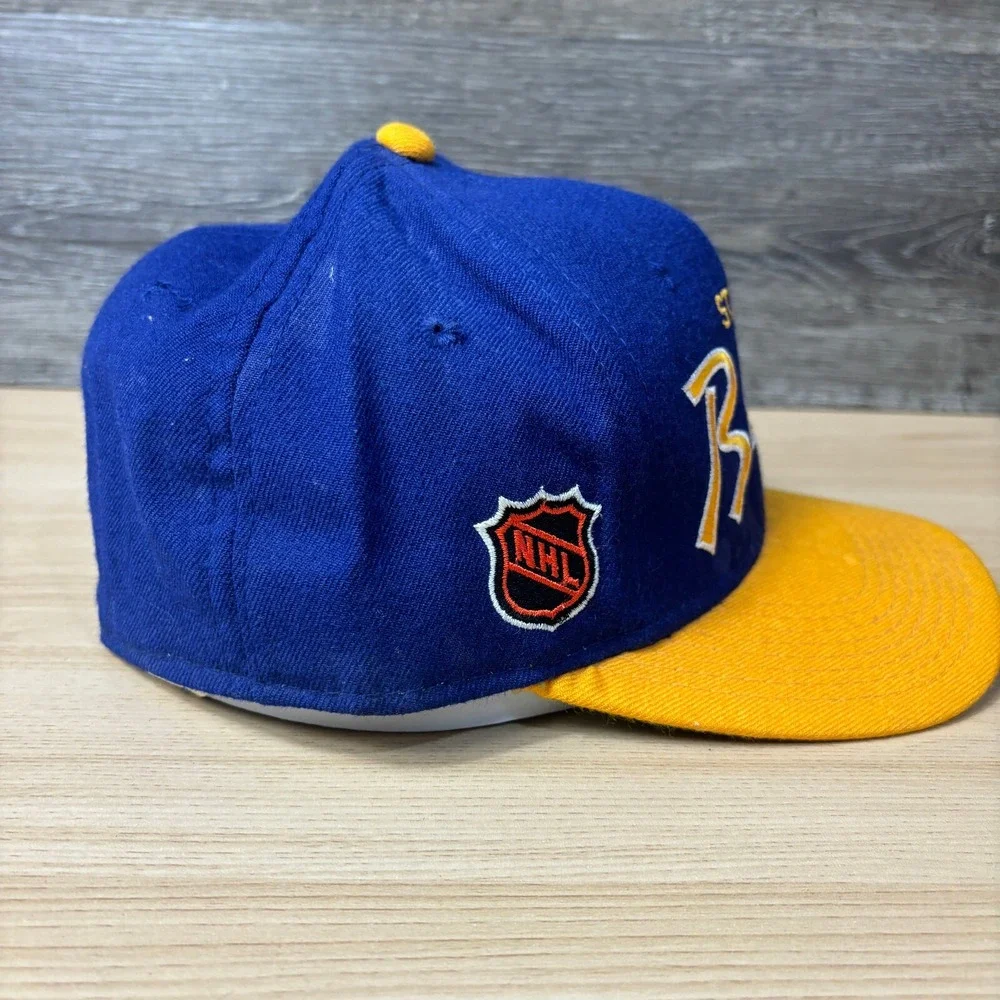 Vintage St Louis‎ Blues Hat 7 3/8 Blue Wool Sports Specialties Script Center Ice
